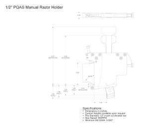 1 2 in pqas manual razor holder information