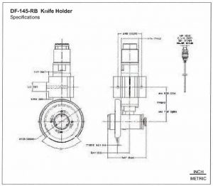 df 145 round body knife holder specifications