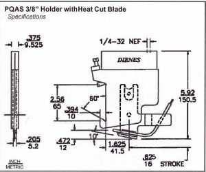 pqas 3 8 in holder with heat cut blade 02219 2