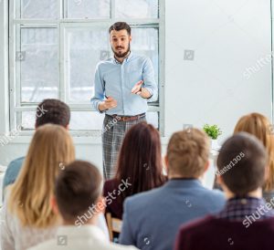 stock photo speaker at business meeting in the conference hall 564041551 copy 1